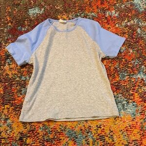 Women’s Blue and Gray Raglan T-Shirt